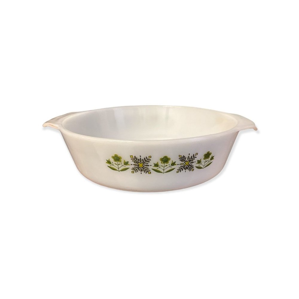 Vintage Anchor Hocking Fire-King 1.5 Qt. #437 Casserole Dish Meadow Green